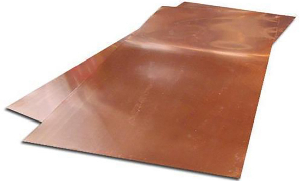  Copper Colored Aluminum Sheet Side View