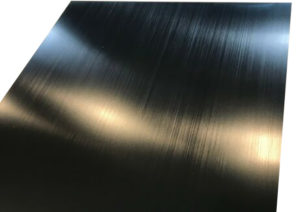 Black Aluminum Sheets Side View