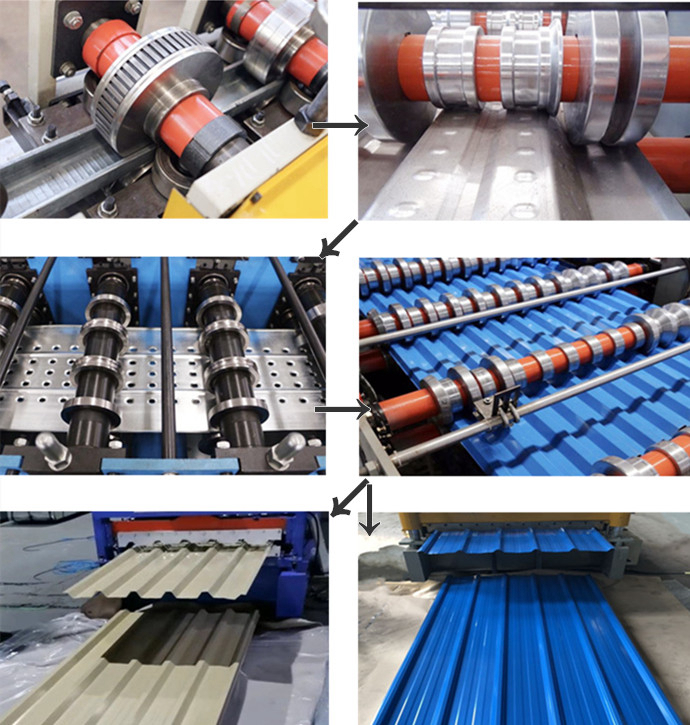 Color Coated Aluminum Roofing Sheets Processing Display