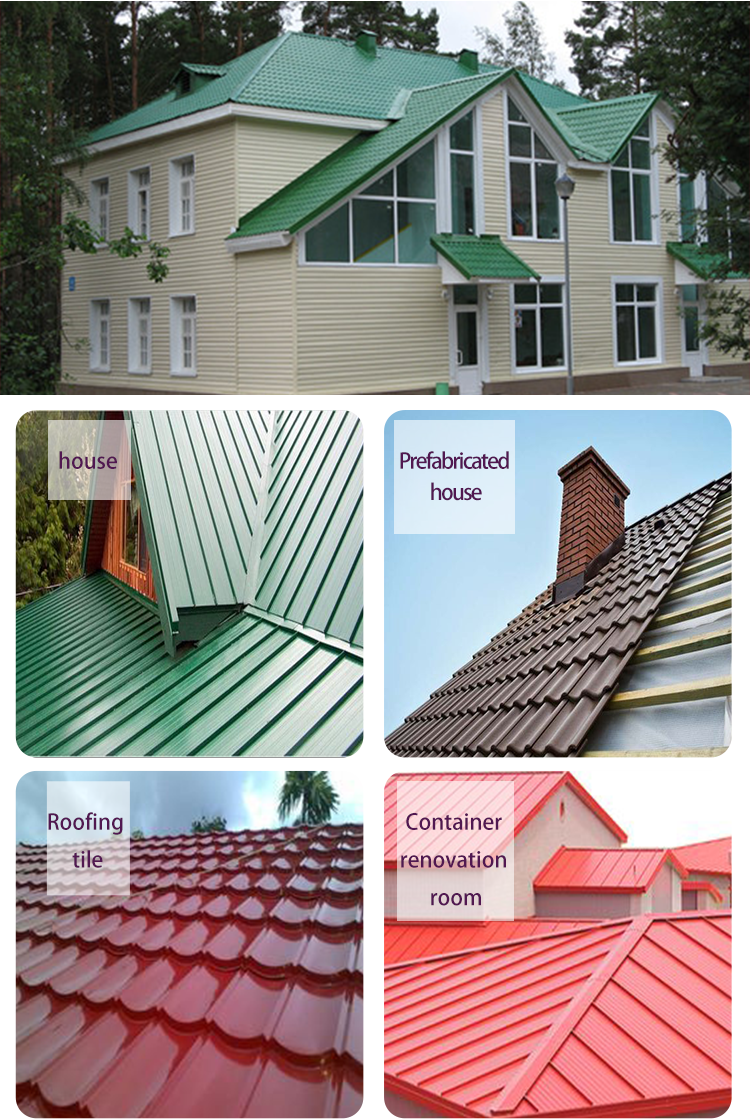 Color Coated Aluminum Roofing Sheets Applications