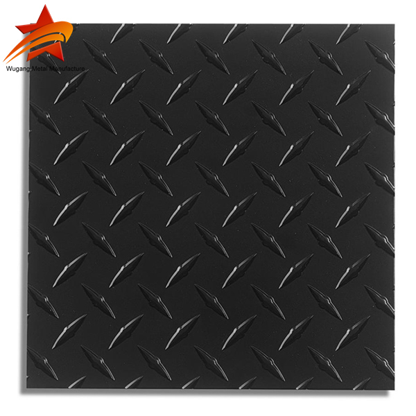 Black Aluminum Checker Plate