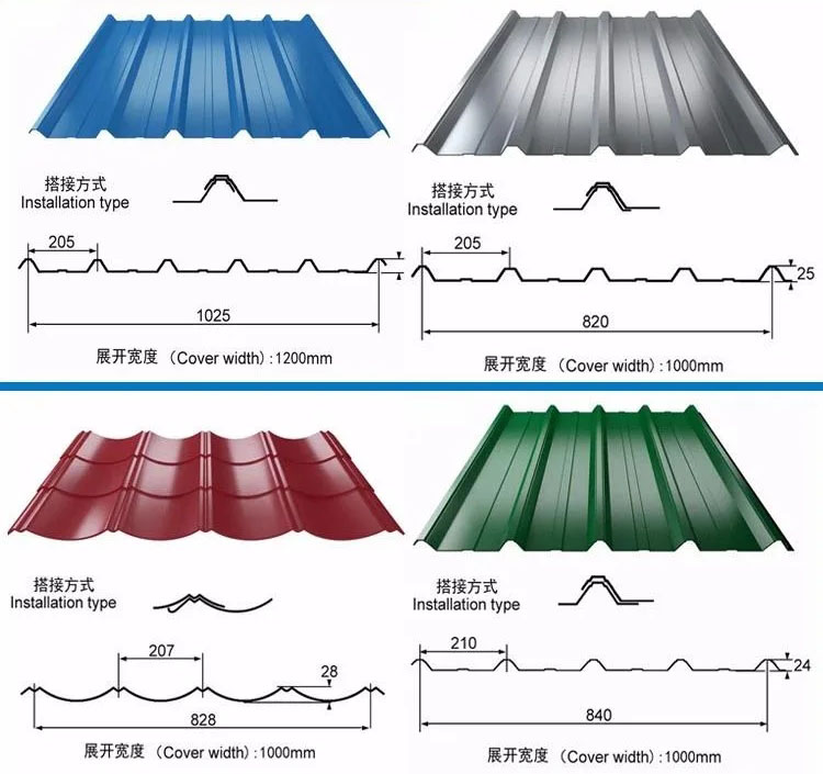 Pre Painted Aluminum Roofing Sheet Common Tile