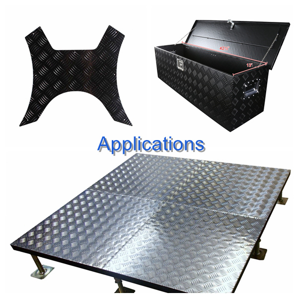 Black Aluminum Checker Plate Applications